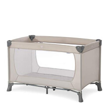 Hauck Travel Cot Dream N Play 120 x 60 cm, Portable Baby Bed from Birth up to 15 kg, Lighweight Travel Cot, Compact Folding, Inclusive Carry Bag and