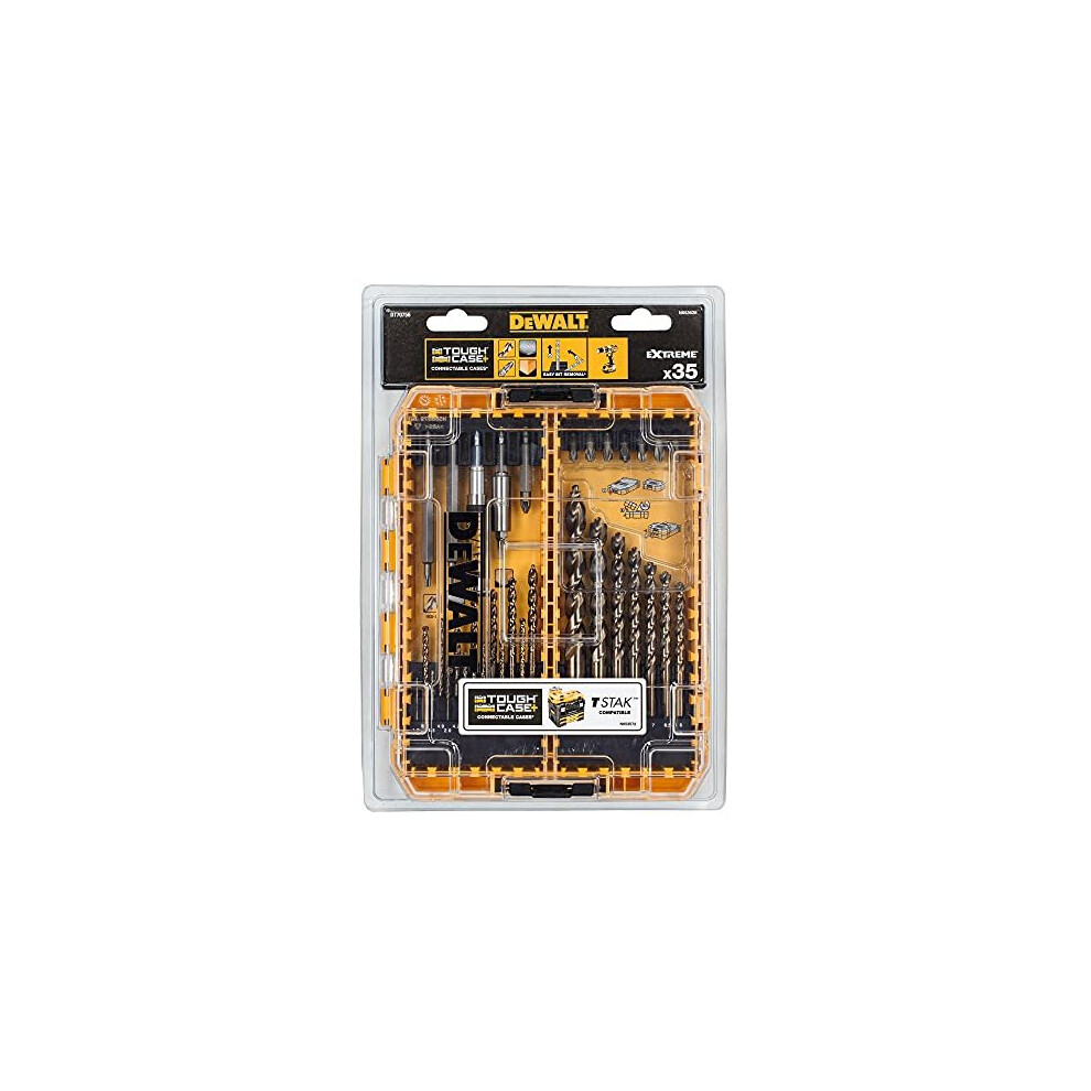 Dt70756 Mixed Drill & Bit Set, 35 Piece 5054905247089