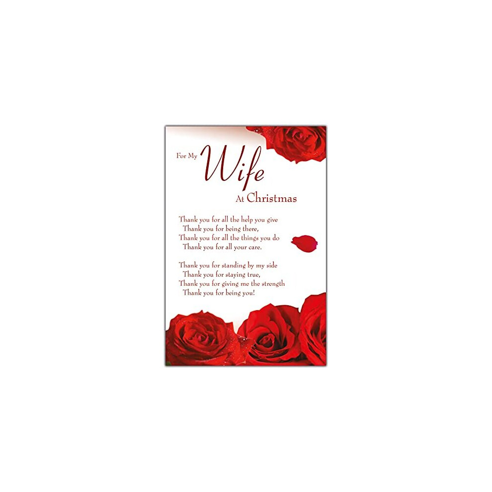 Wife Christmas Card, Nice Words Wife Christmas Cards, Xmas Card Wife, Christmas Card for Wife, Romantic Wife Christmas Card, Christmas Cards Wife,