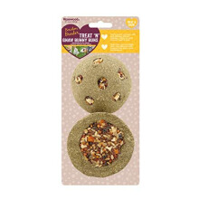 Rosewood Boredom Breaker Treat 'N' gnaw Small Animal Bunny Buns - 2 count