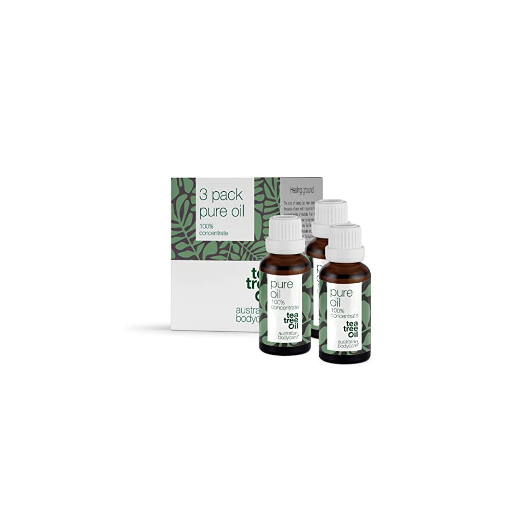 Australian Bodycare 100% Pure Tea Tree Oil, 3 x 30 ml | Our Tea Tree Oil is Pure and of Pharmaceutical Grade