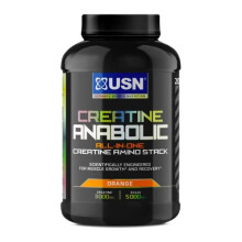 USN Creatine Anabolic All-in-One: 5g BCAAs for Muscle Build, Orange 900g - Strength, Growth & Recovery (Vegan)