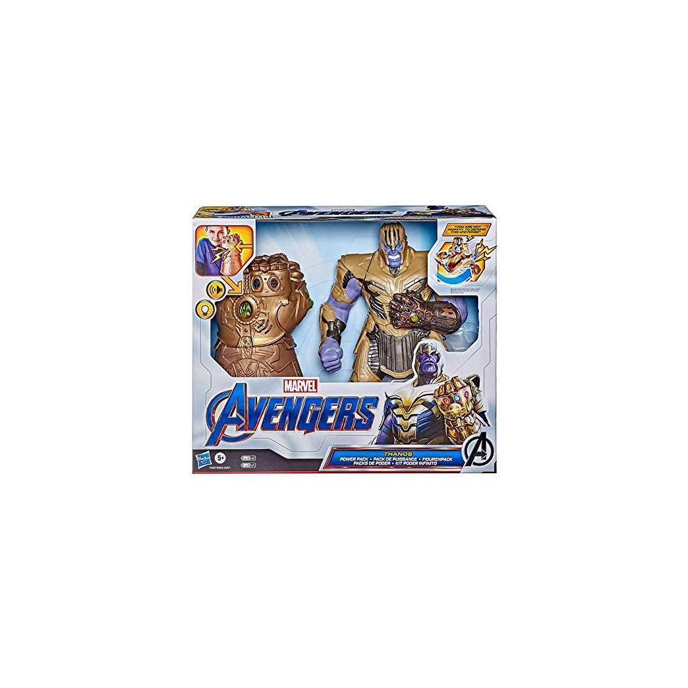 Marvel Avengers Power Punch Action Figure With Electronic Gauntlet (Thanos With Infinity Gauntlet)