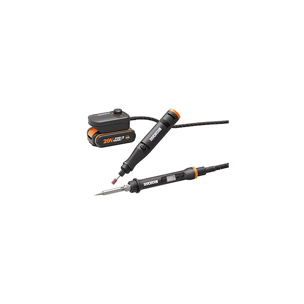 WORX WX988 20V MAKERX Combo Kit : Rotary Tool + Wood/Metal Crafting Tool