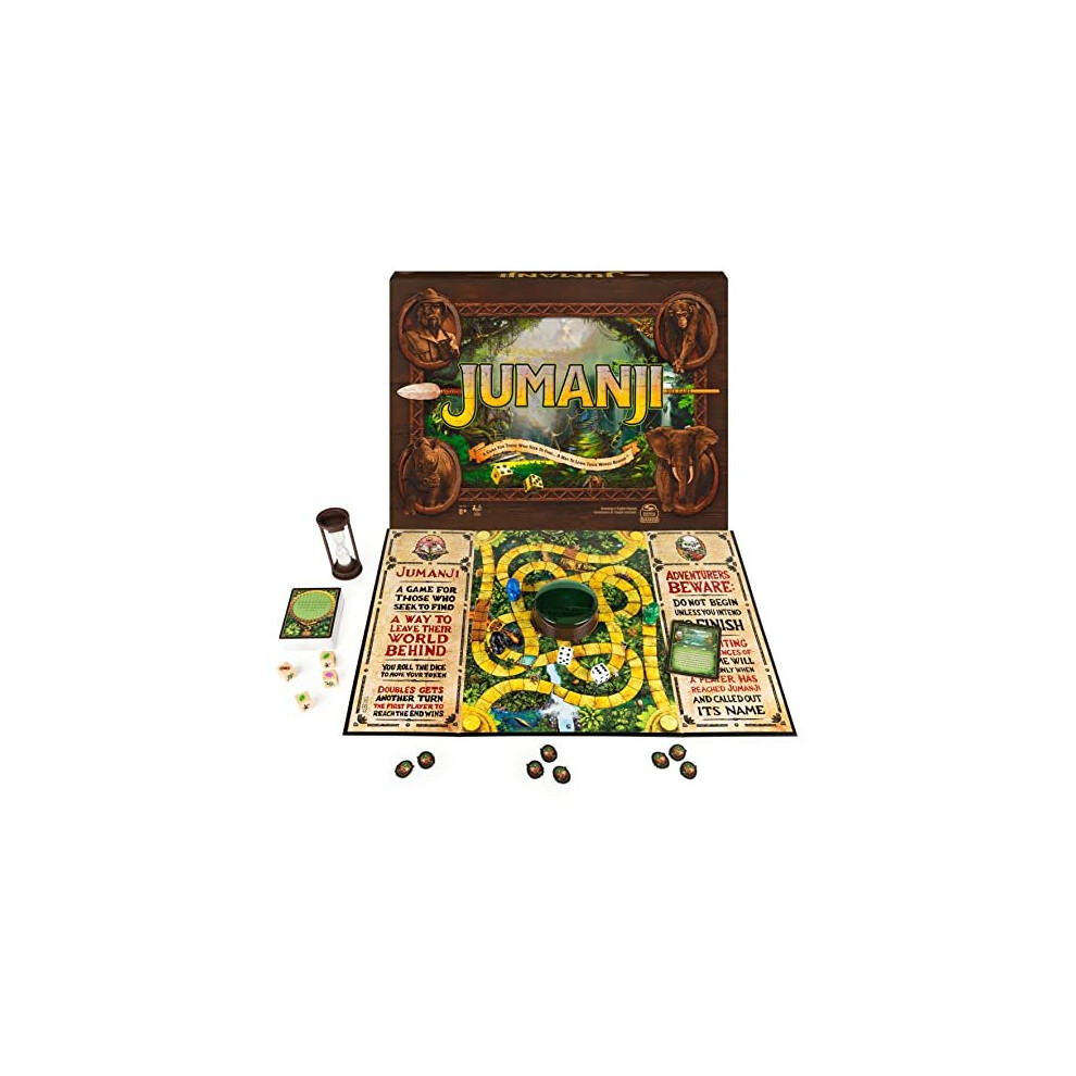 Jumanji The Game, The Classic Adventure Board Game for Kids and Families Aged 8 and Up