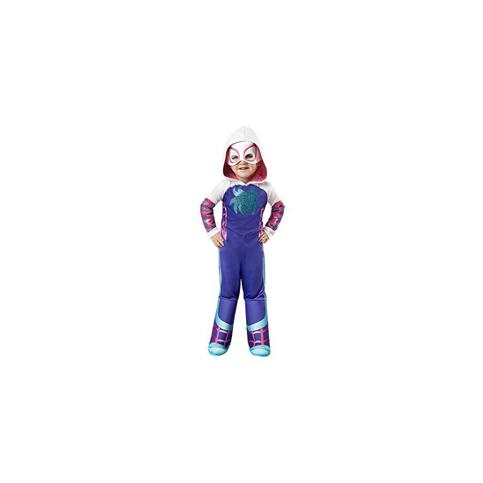Rubies Official Marvel Spidey And His Amazing Friends Ghost Spider Deluxe Toddler Costume, Age 2-3 Years