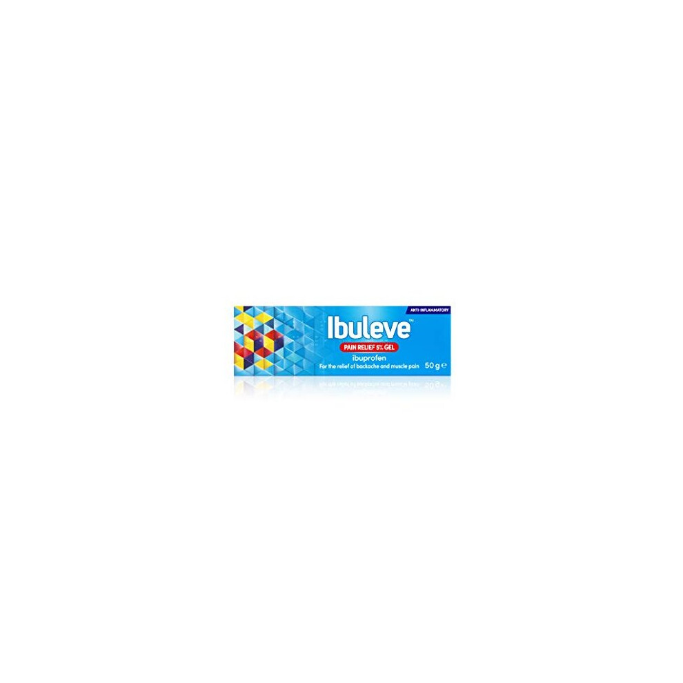 Ibuleve Pain Relief 5% Ibuprofen Gel, Clinically Proven, Anti-Inflammatory Relief For Joint Pain, Sprains, Backache, Muscular Pains And Sports