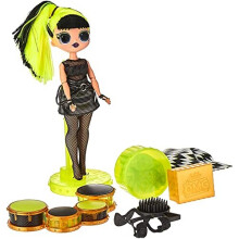 L.O.L. Surprise! OMG Remix Rock BHAD GIRL Fashion Doll with 15 Surprises Including Drums, Outfit, Shoes, Hair Brush, Doll Stand, Lyric Magazine &