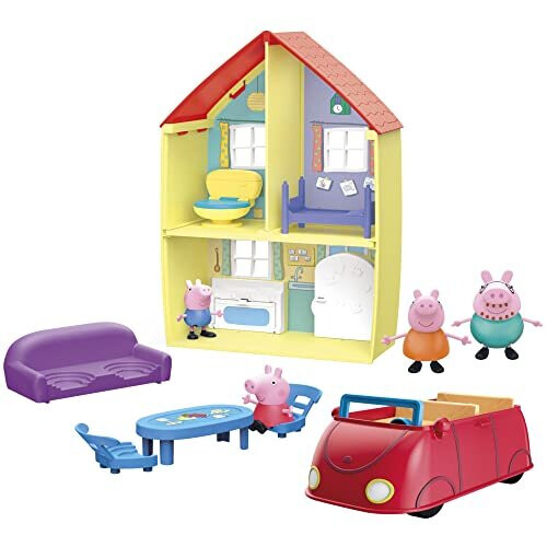 Peppa Pig Peppa s Family Home Combo Toy Includes Playset Car with Sounds 4 Figures 6 Accessories for Ages 3 and Up Amazon Exclusive on OnBuy