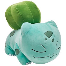 Pok?mon 18" Peluche Bulbasaur addormentato - Cuddly Must Have Fans - Peluche per viaggi, viaggi in macchina, pisolini e tempo di gioco