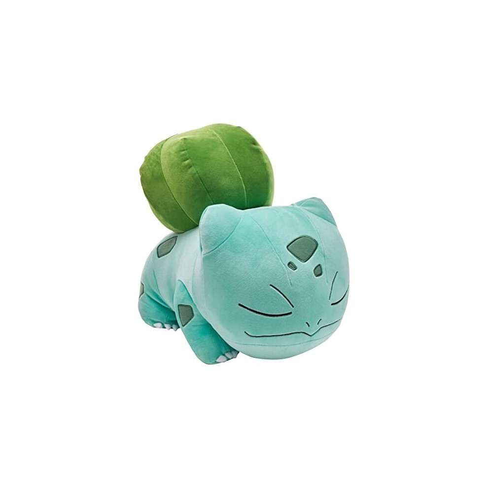 PokÃ©mon 18â Plush Sleeping Bulbasaur - Cuddly Must Have Fans- Plush for Traveling, Car Rides, Nap Time, and Play Time