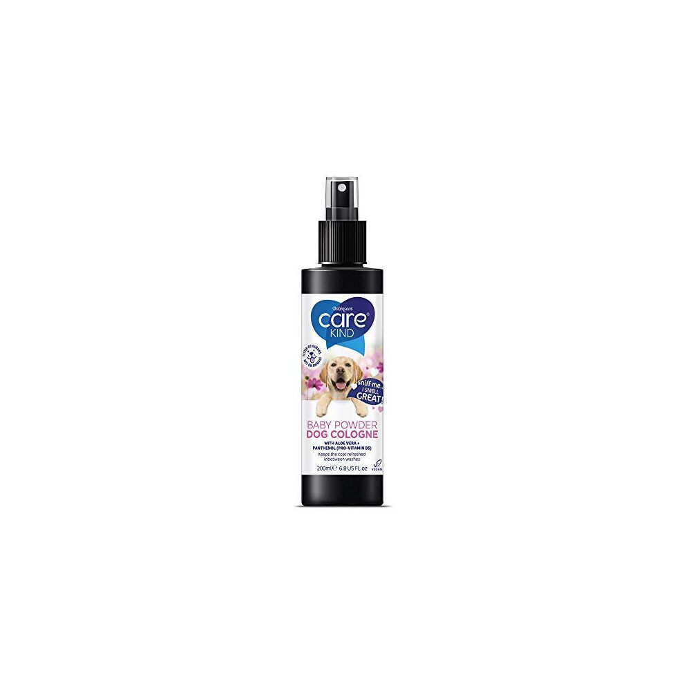 CAREKIND Baby Powder Dog Perfume - 200ml Dog Spray With Spray pump, Vegan Dog Cologne Is A Dog Deodoriser spray. Dog Perfume Spray Dog Deodorant Use