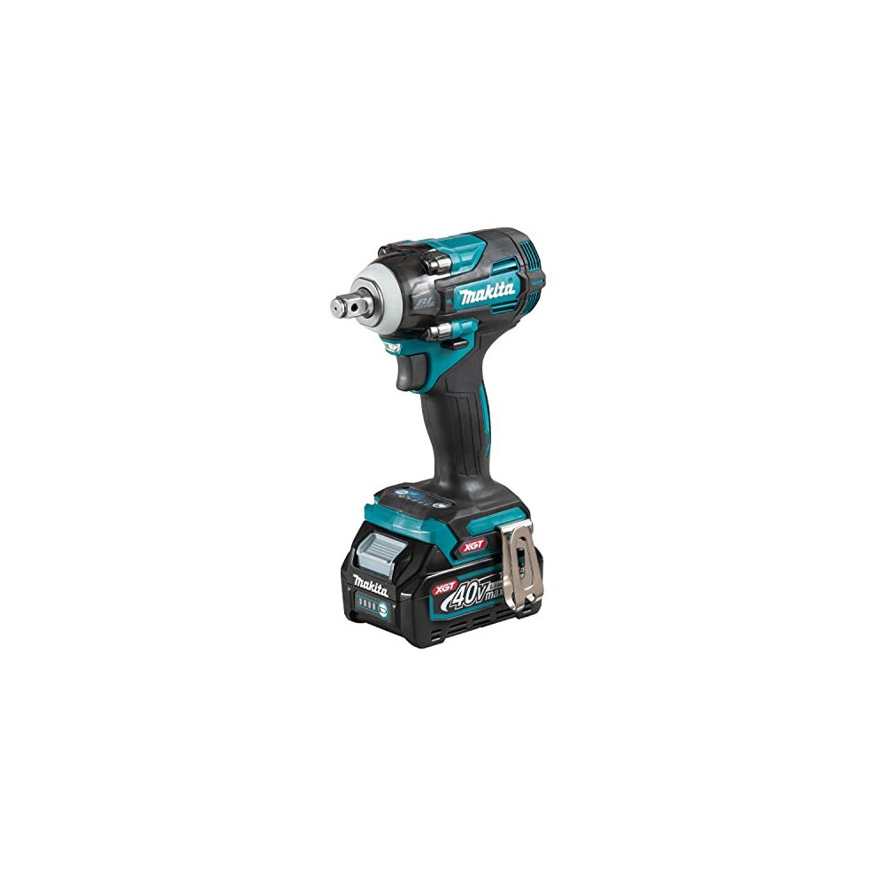 Makita TW004GD201 40V Max Li-ion XGT Brushless Impact Wrench Complete with 2 x 2.5 Ah Batteries and Charger Supplied in a Makpac Case