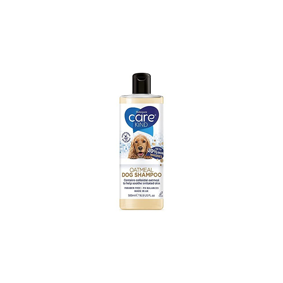 CAREKIND Oatmeal & Aloe Vera Dog Shampoo 500ml dog grooming shampoo products for smelly dogs with fragrance, best oatmeal puppy shampoo, professional