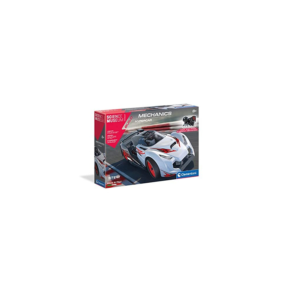 Clementoni 61513 Science Museum Mechanics Hypercar kit for Children and Adults, Ages 8 Years Plus