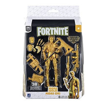 Fortnite Legendary Series Midas Gold, 6-inch Highly Detailed Figure with All Gold Harvesting Tool, weapons, Back Bling, and Interchangeable Faces.,