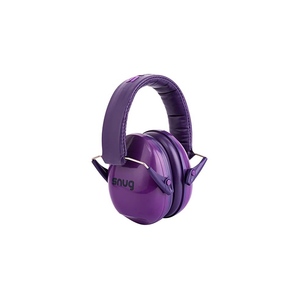 Snug Kids Ear Defenders - Noise Cancelling Headphones Protectors for Children, Toddlers and Baby (Purple)