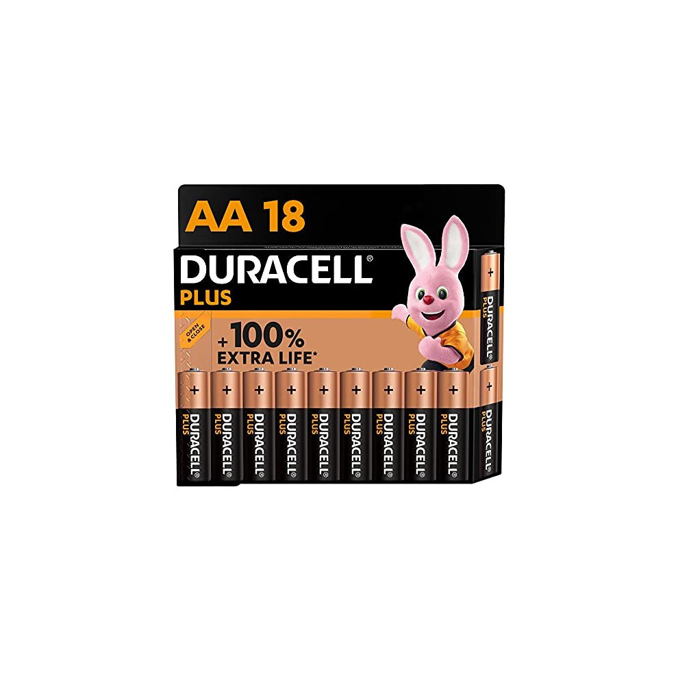 Duracell Plus AA Alkaline Batteries [Pack of 18], 1,5V LR6 MN1500 [Amazon exclusive]