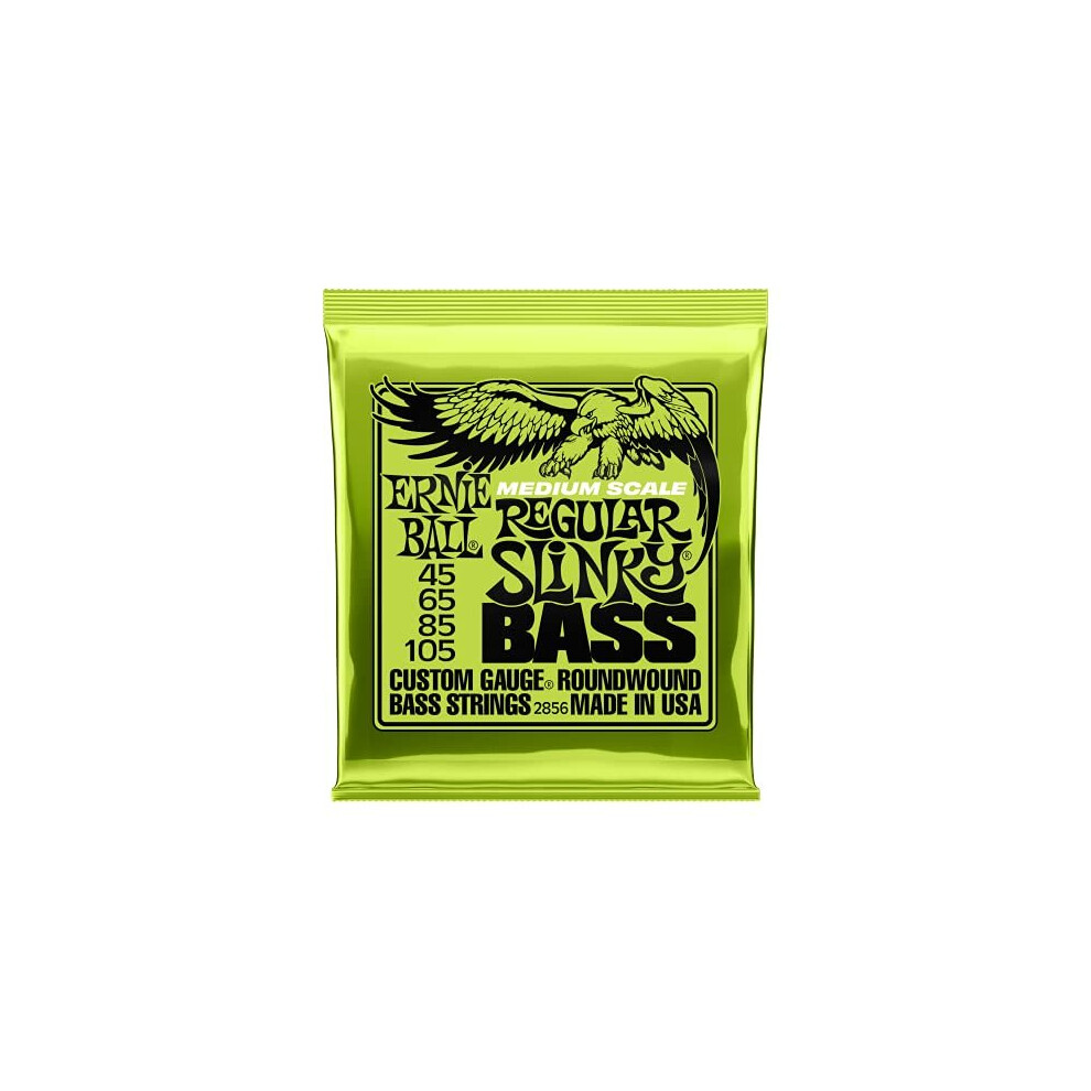 Ernie Ball Regular Slinky Nickel Wound Medium Scale Bass Strings - 45-105 Gauge