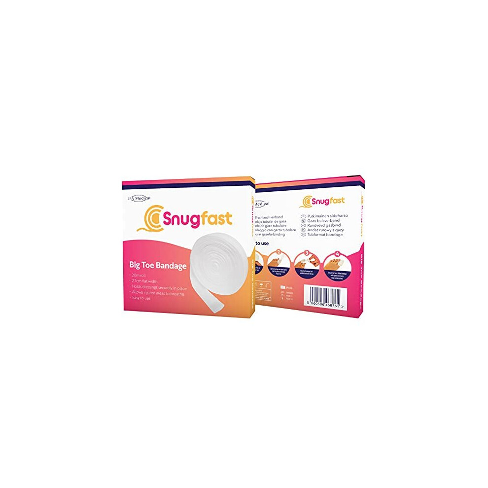 Jfa Medical Snugfast Big Toe Tubular Gauze Bandage Dressing 2.7Cm X 20M Roll