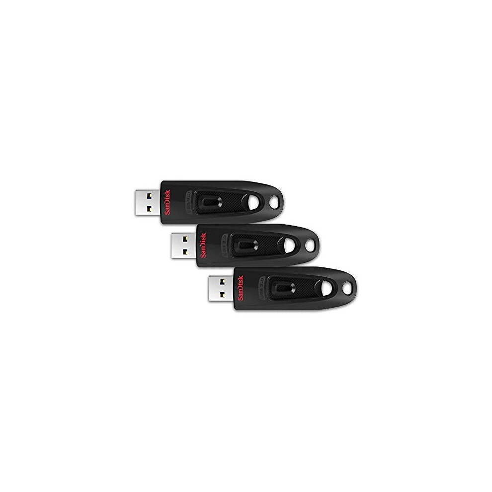 Sandisk Ultra 64Gb Usb 3.0 Flash Drive (Up To 130Mb/S) - Sdcz48-064G-G46t - Triple Pack