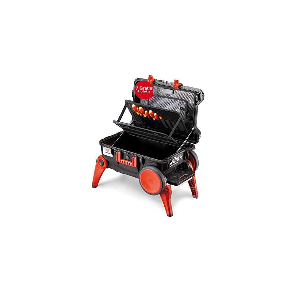 Wiha 9300-70103E Tool Set Electrician Competence Xxl Iii Empty, , 44129 Black/Red