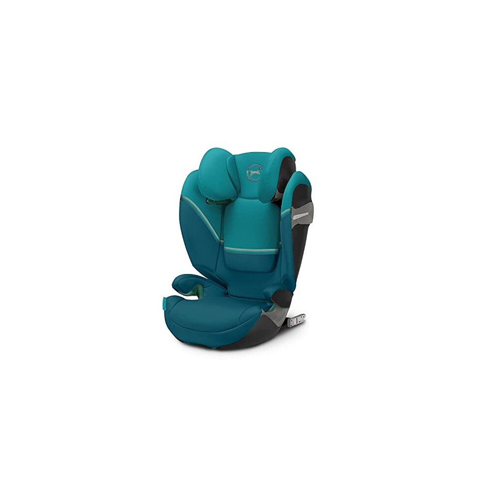 Cybex Gold Solution S2 i-Fix Child's Car Seat, For Cars With and Without ISOFIX, Group 2/3 (15-50 kg), From Approx. 3 to 12 Years, River Blue