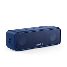 Soundcore Anker 3 Bluetooth Speaker with Stereo Sound, Pure Titanium Diaphragm Drivers, 24H Playtime, IPX7 Waterproof, Bluetooth 5.0, PartyCast