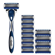 Wilkinson Sword Hydro 5 Skin Protection for Men - Razor Handle + 13 Blade Refills (Regular)