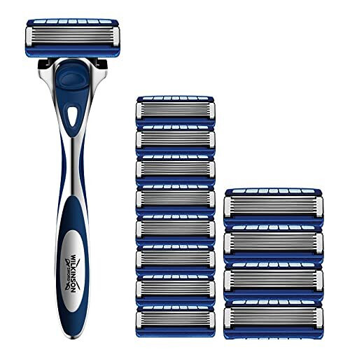 Wilkinson Sword Wilkinson Sword Hydro 5 Skin Protection for Men - Razor Handle + 13 Blade Refills (Regular)