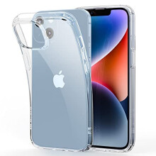 ESR Clear Case Compatible with iPhone 14 Case and iPhone 13 Case, Shockproof Thin Silicone Cover, Yellowing-Resistant Slim Transparent TPU Phone Case,