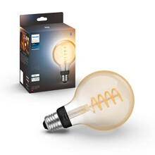 Philips Hue White Ambiance Filament G125 Giant Globe Smart Light Bulb [E27 Edison Screw] with Bluetooth. Works with Alexa, Google Assistant and Apple