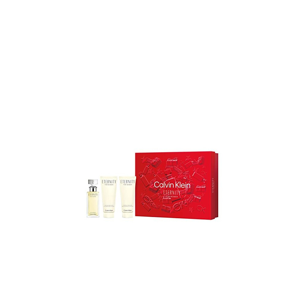 Calvin Klein Eternity for Women Eau de Parfum 50ml + Body Lotion 100ml + Body Wash 100ml Giftset