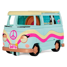 L.O.L. Surprise! 580645EUC 5-in-1 Grill & Groove Camper-Transforming Playset with Multiple, Kitchen, Stage, & More-Fully Furnished-Fits LOL Surprise