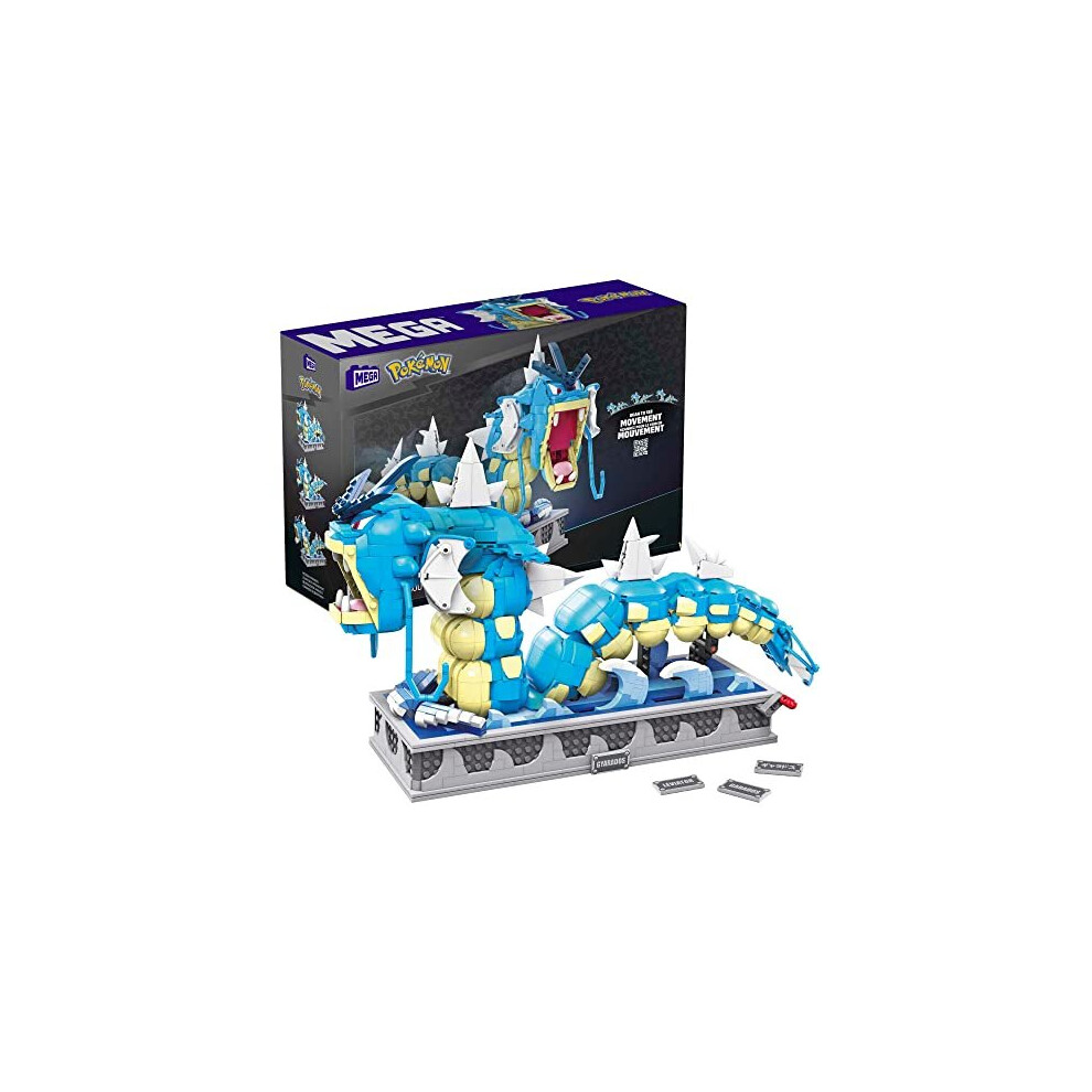 MEGA PokÃ©mon Figure Toy for Adults Building Set, Motion Gyarados Collectible with Mechanized Motion Brick, HGC24