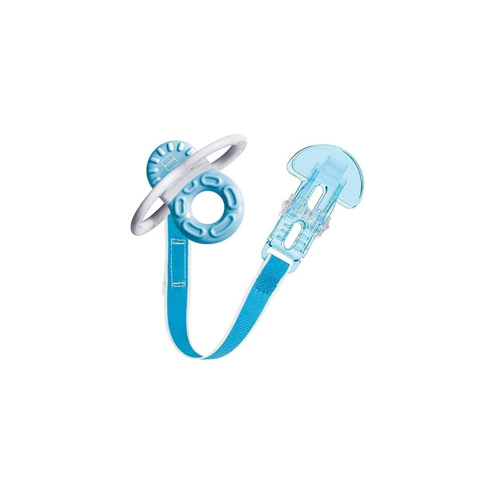 Bite and Relax Teether (2+ months) with Clip, Teething Toy Promotes Dental Hygiene and Cleanliness, Baby Teether Soothes Painful Gums