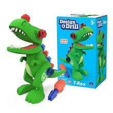 Learning Resources Design & Drill T-Rex Dinosaur Take Apart Toy with 12 Pieces & Screwdriver - STEM Toy, Science, Dinosaur Toy, Kids Gift Ages 3 4 5+,