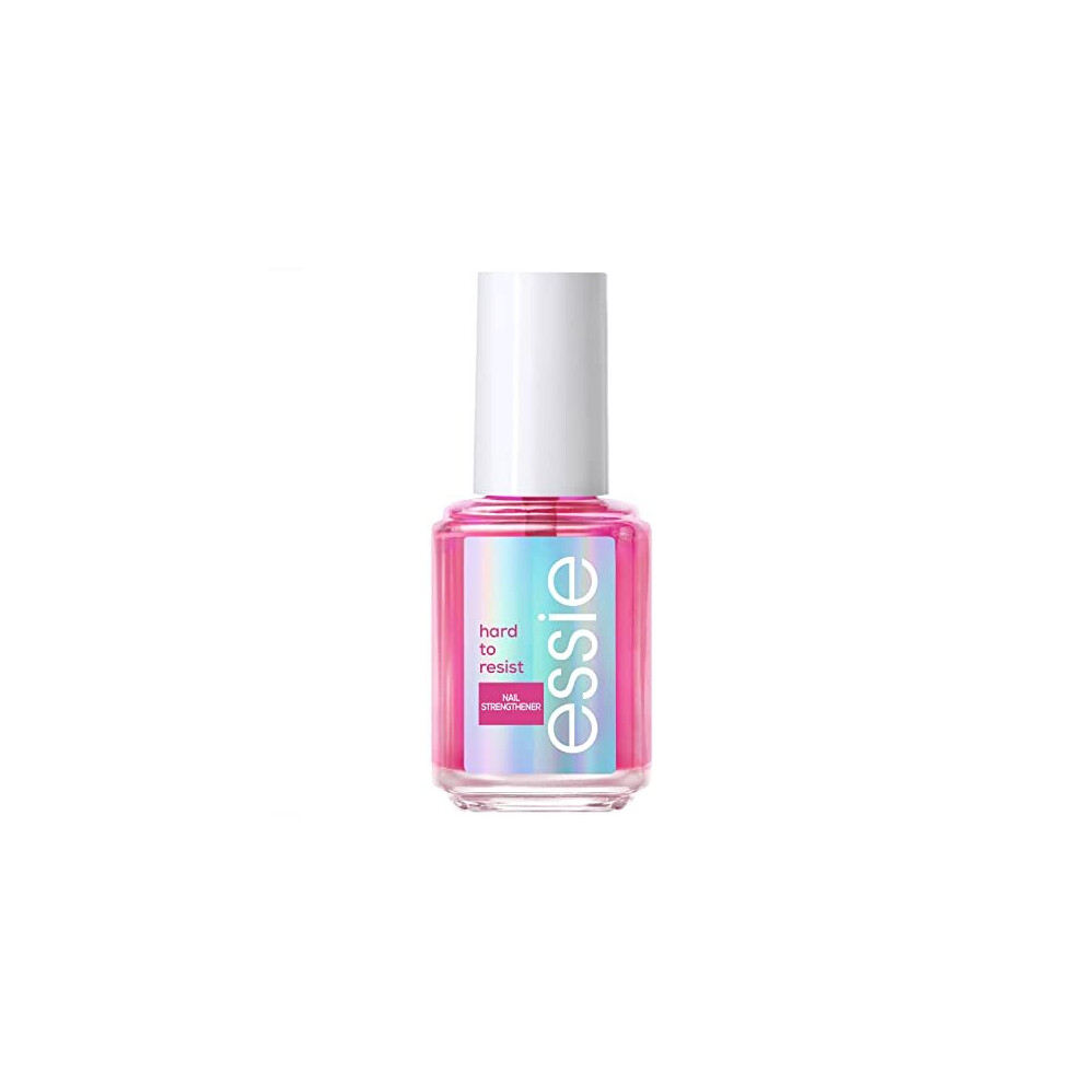 Essie Nail Care Hard To Resist Nail Strengthener, Protect And Repair, Hardening Nail Treatment For Damaged Nails, Tint, Glow And Shine 13.5 Ml Pink