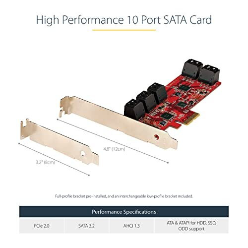 StarTech.com Placa PCI Startech 10P6G-PCIE-SATA-CARD 2