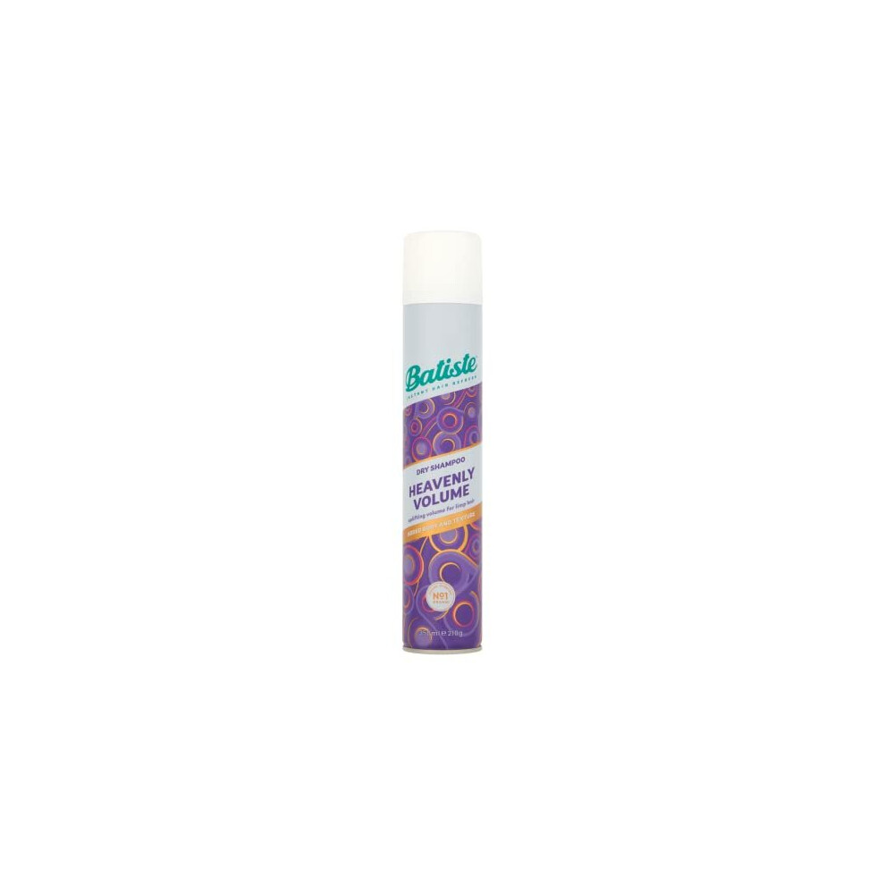 Batiste Heavenly Volume - 2-in-1 Dry Shampoo for Volume and Body - No Stickiness, No Water Required - Cruelty Free - 350ml