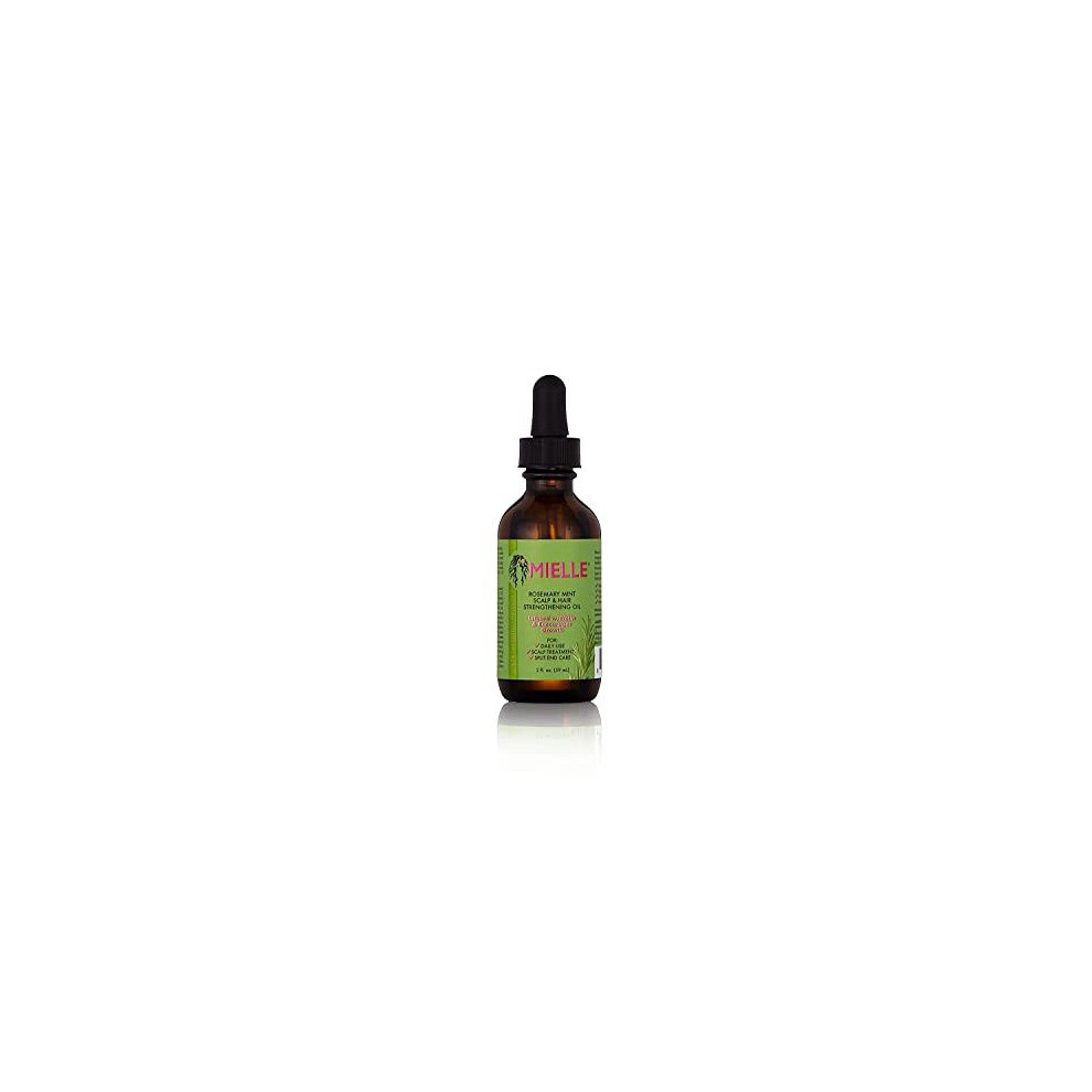 Mielle Rosemary Mint Scalp & Hair Oil 2oz, clear