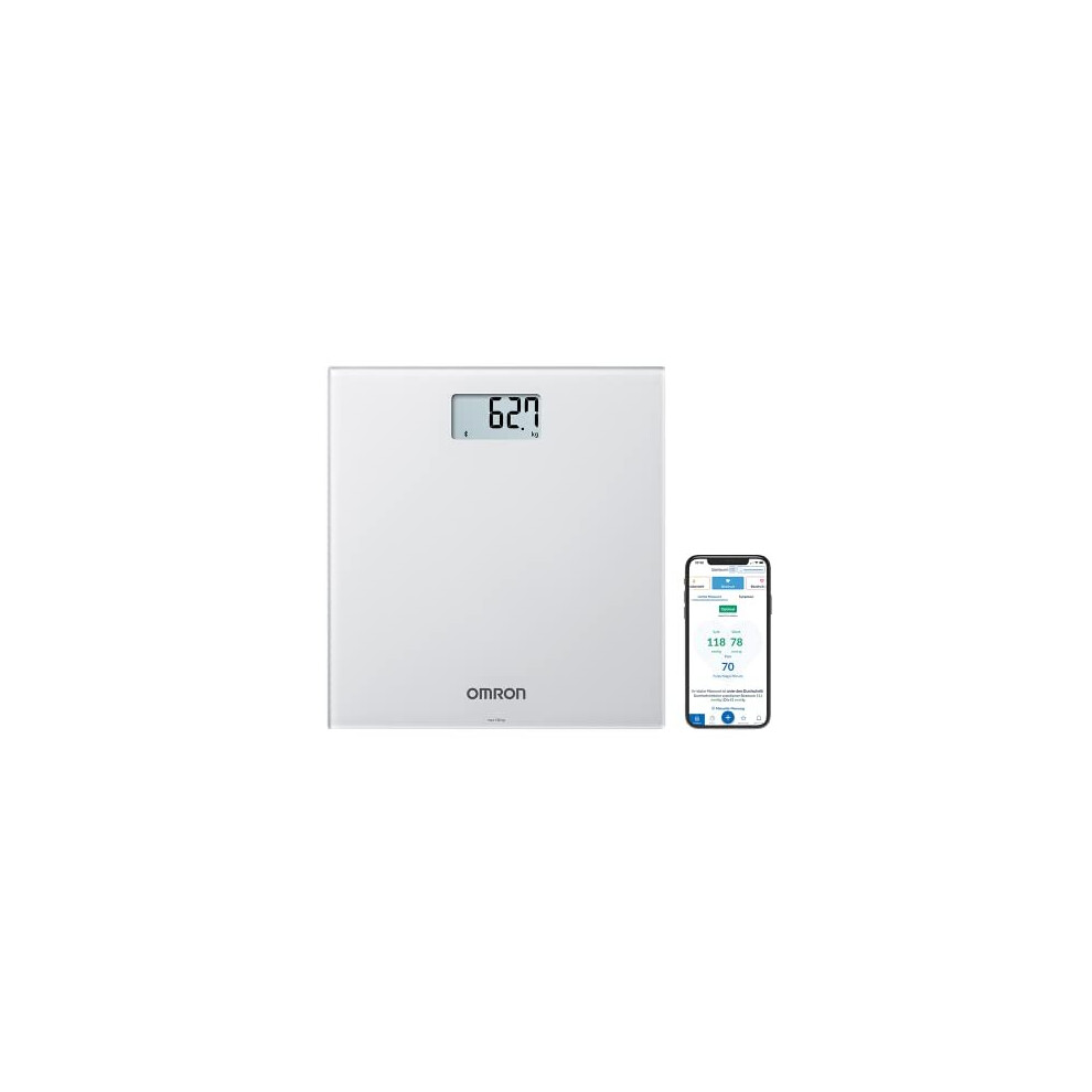 OMRON HN300T2 Intelli IT Smart Bathroom Scales for Body weight – Digital Weighing Scales with Bluetooth Compatibility with App for Smart Phone