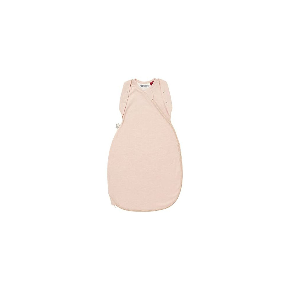 Tommee Tippee Tommee tippee baby Sleep Bag For Newborns, 0-3M, 1.0 Tog, The Original grobag Swaddle Bag, Hip-Healthy Design, Soft Cotton-Rich Fabric, Blush