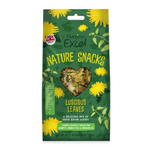 Excel Burgess Luscious Leaves forage mix for rabbits, guinea pigs, and chinchillas, 1 x 60g