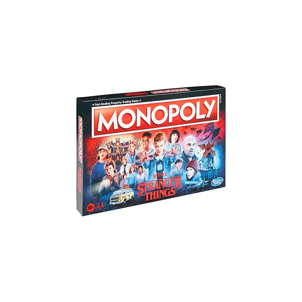 Monopoly: Netflix Stranger Things Edition Board Game for Adults and Teens Ages 14+, Game for 2-6 Players, Inspired by Stranger Things Season 4, F2544