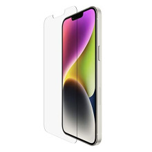 Belkin UltraGlass iPhone 14, iPhone 13 and 13 Pro Screen Protector, AntiMicrobial-Treated, Easy Bubble Free Application with Included Installation