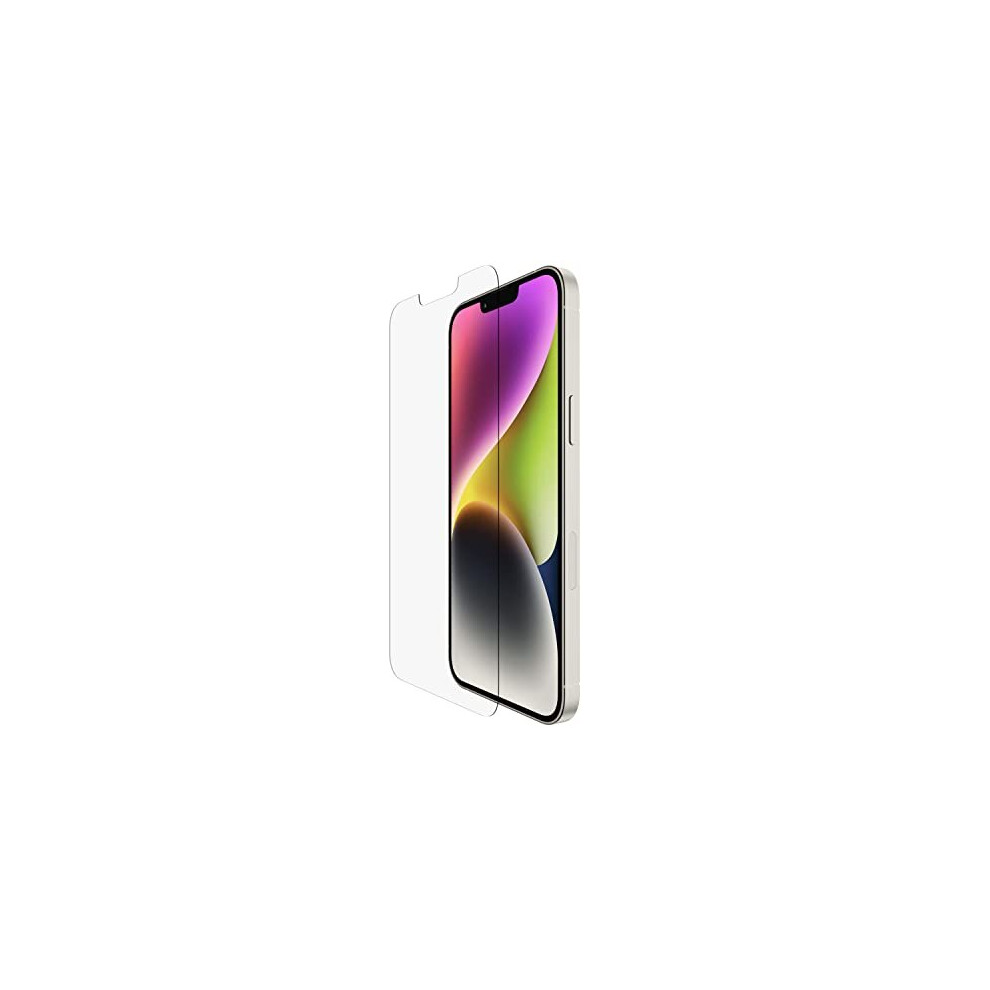 Belkin UltraGlass iPhone 14, iPhone 13 and 13 Pro Screen Protector, AntiMicrobial-Treated, Easy Bubble Free Application with Included Installation