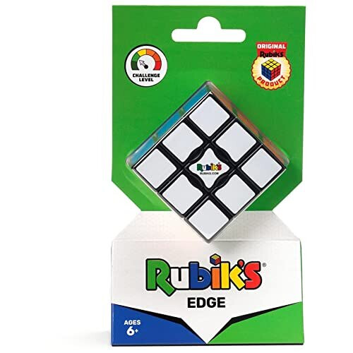 Rubik's Edge 3x3x1 Rubik's Cube for Beginners, One-Layer Puzzle Toy 1