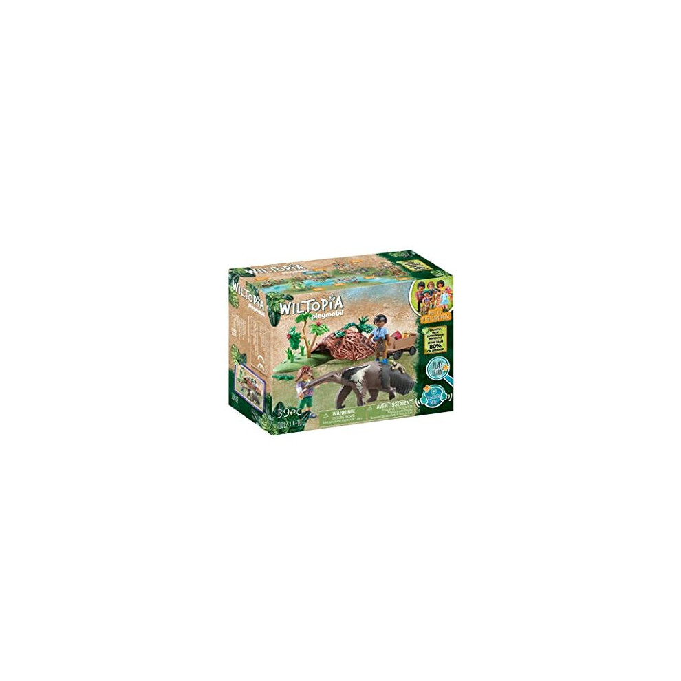 Playmobil Wiltopia 71012 Anteater Care with Toy Animals, Sustainable Toy for Children Ages 4+