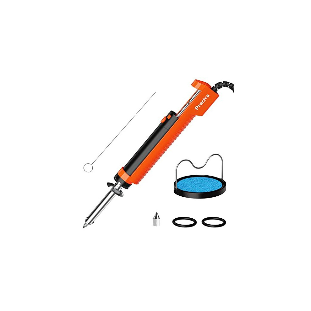 Preciva Electric Desoldering Pump, 30W Desoldering Iron Solder Sucker, Desoldering Pump With Desoldering Nozzles 1.0Mm 1.2Mm For Through-Hole 791107827163